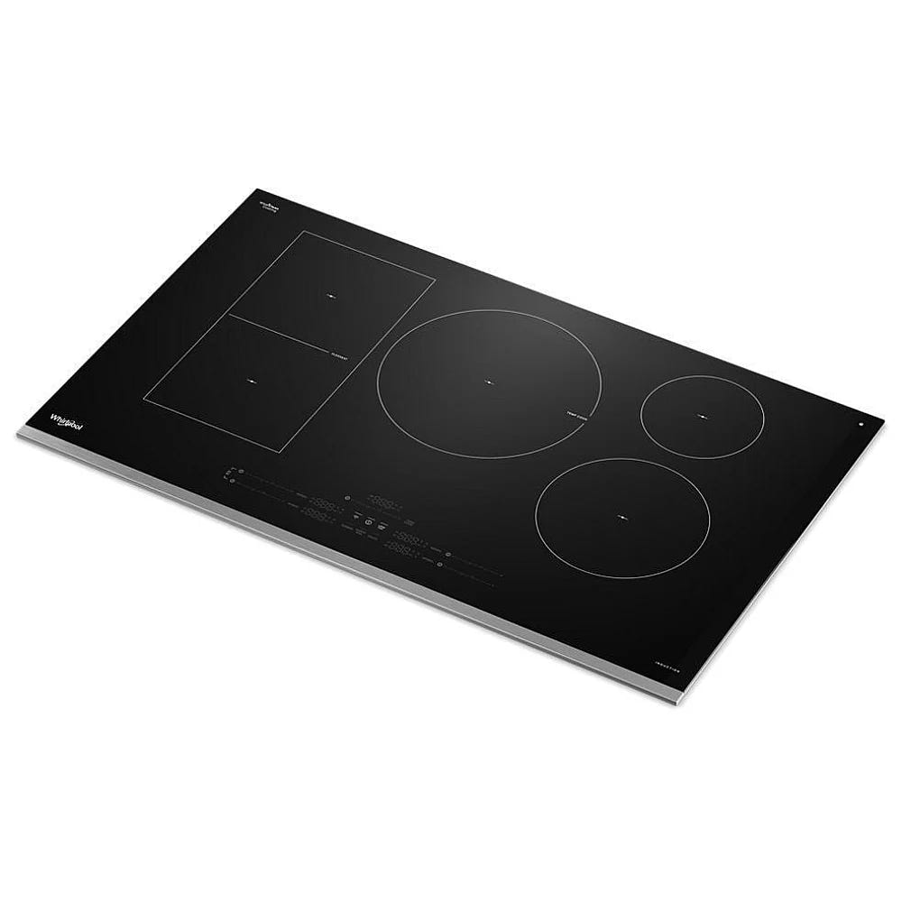 Whirlpool WCIT7536SS 电磁炉,36 英寸外部宽度,5 个燃烧器,不锈钢色