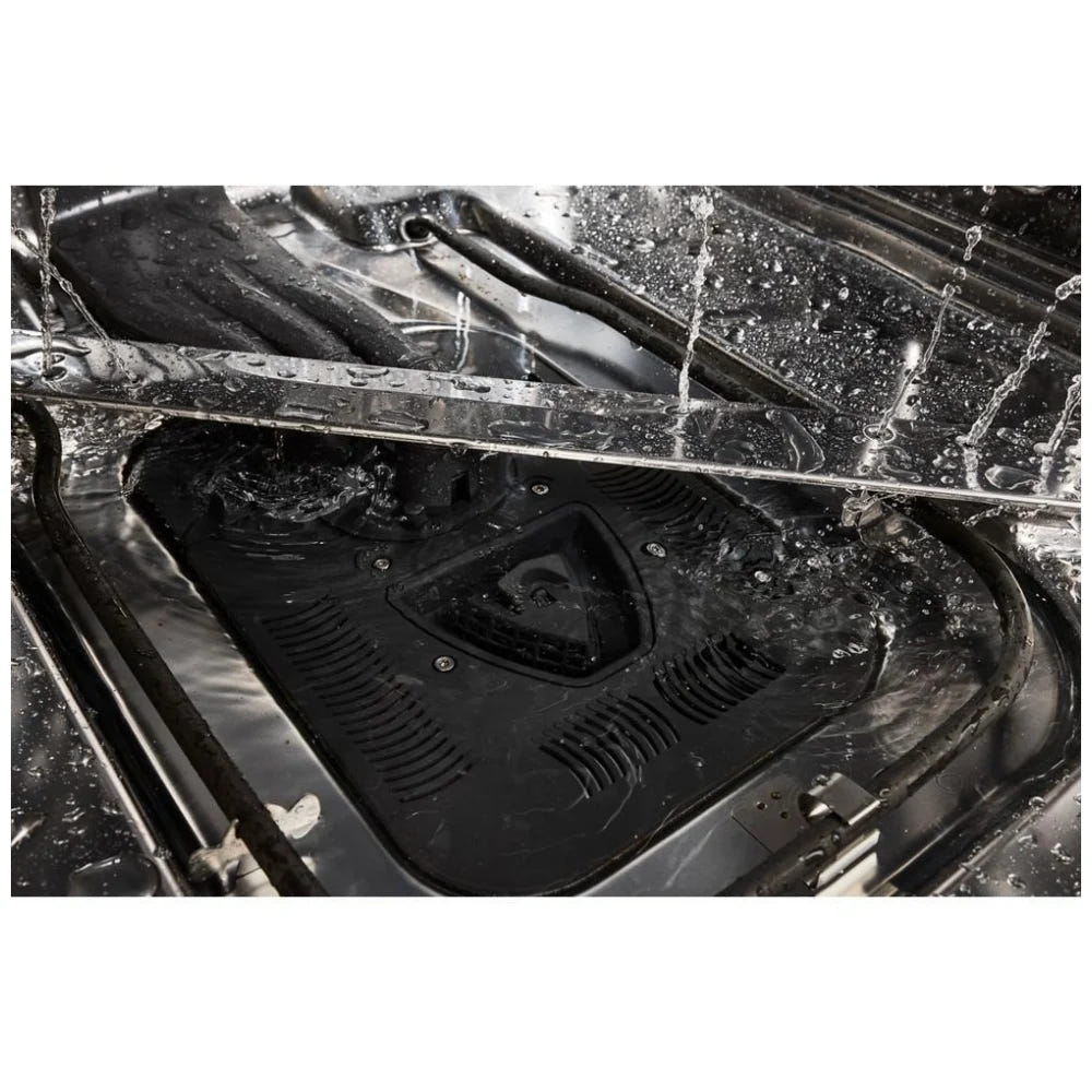 Whirlpool WDTS8024SV Dishwasher, 24 inch Exterior Width, 47 dB Decibel Level, Fully Integrated, Stainless Interior, 5 Wash Cycles, 15 Capacity (Place Settings), 3 Loading Racks, FingerPrint Resistant Black Stainless Steel colour
