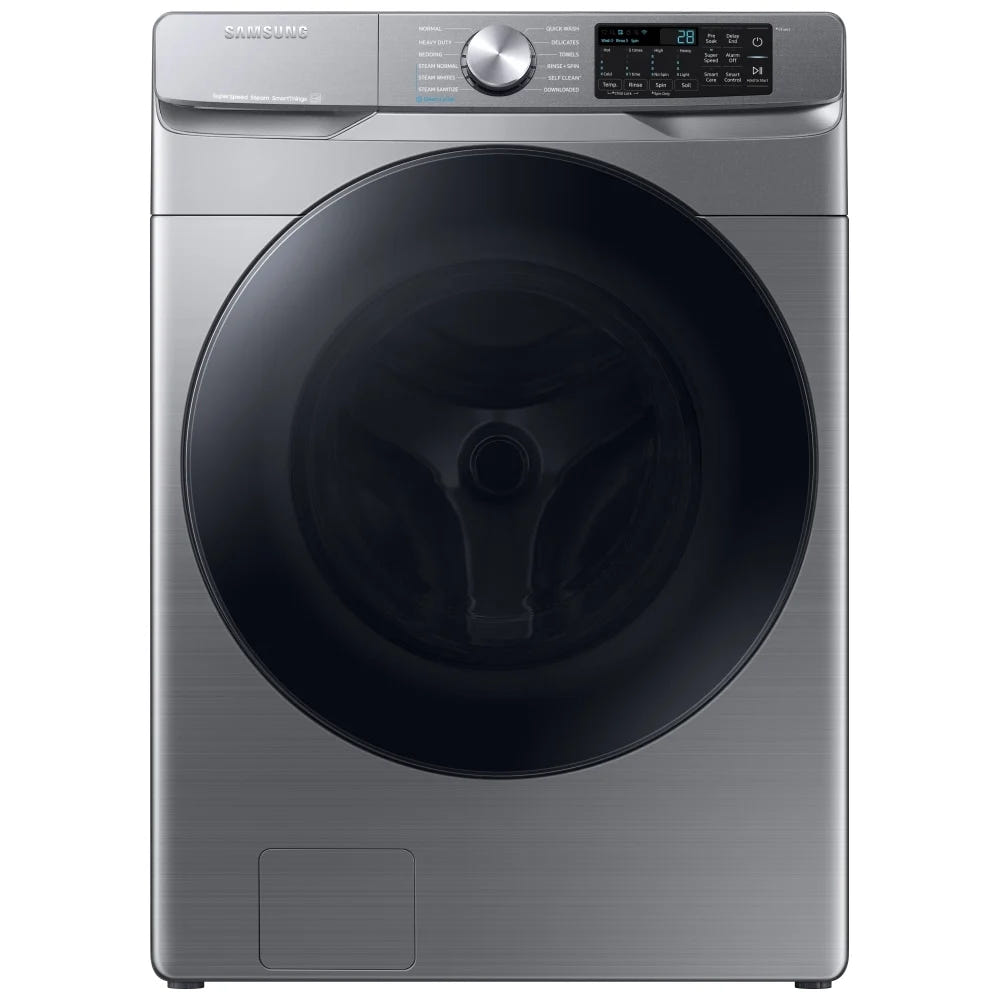 Samsung WF45B6300AP - WF45B6300AP/US Front Load Washer, ENERGY STAR Certified, 5.2 cu. ft. Washer Capacity, 1,200 RPM Washer Spin Speed, 12 Wash Cycles, 5 Temperature Settings, Water Heater, Steam Clean, Wifi Enabled, Grey colour
