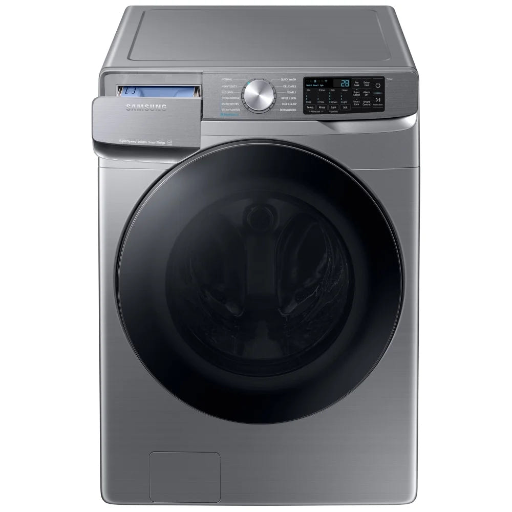 Samsung WF45B6300AP - WF45B6300AP/US Front Load Washer, ENERGY STAR Certified, 5.2 cu. ft. Washer Capacity, 1,200 RPM Washer Spin Speed, 12 Wash Cycles, 5 Temperature Settings, Water Heater, Steam Clean, Wifi Enabled, Grey colour