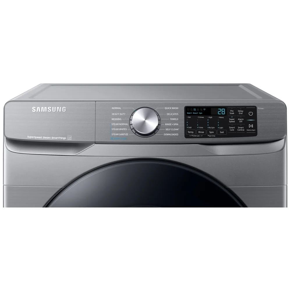 Samsung WF45B6300AP - WF45B6300AP/US Front Load Washer, ENERGY STAR Certified, 5.2 cu. ft. Washer Capacity, 1,200 RPM Washer Spin Speed, 12 Wash Cycles, 5 Temperature Settings, Water Heater, Steam Clean, Wifi Enabled, Grey colour