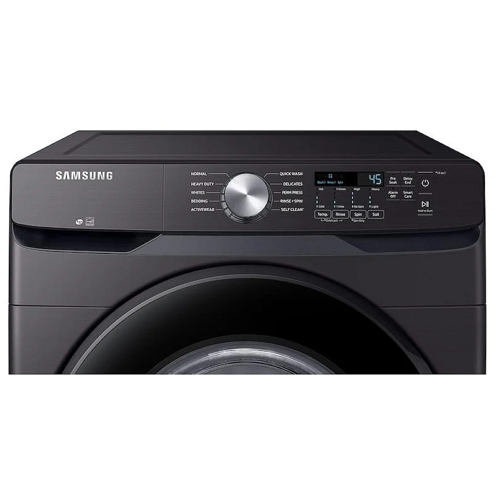 Samsung WF45T6000AV - WF45T6000AV/A5 Front Load Washer, ENERGY STAR Certified, 5.2 cu. ft. Washer Capacity, 1,200 RPM Washer Spin Speed, 10 Wash Cycles, 5 Temperature Settings, Black Stainless Steel colour