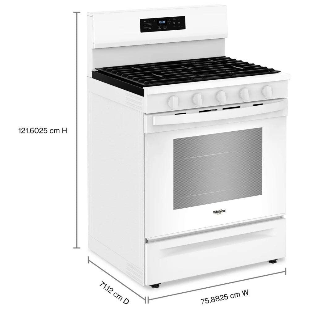 Whirlpool WFGS5030RW Gas Ranges