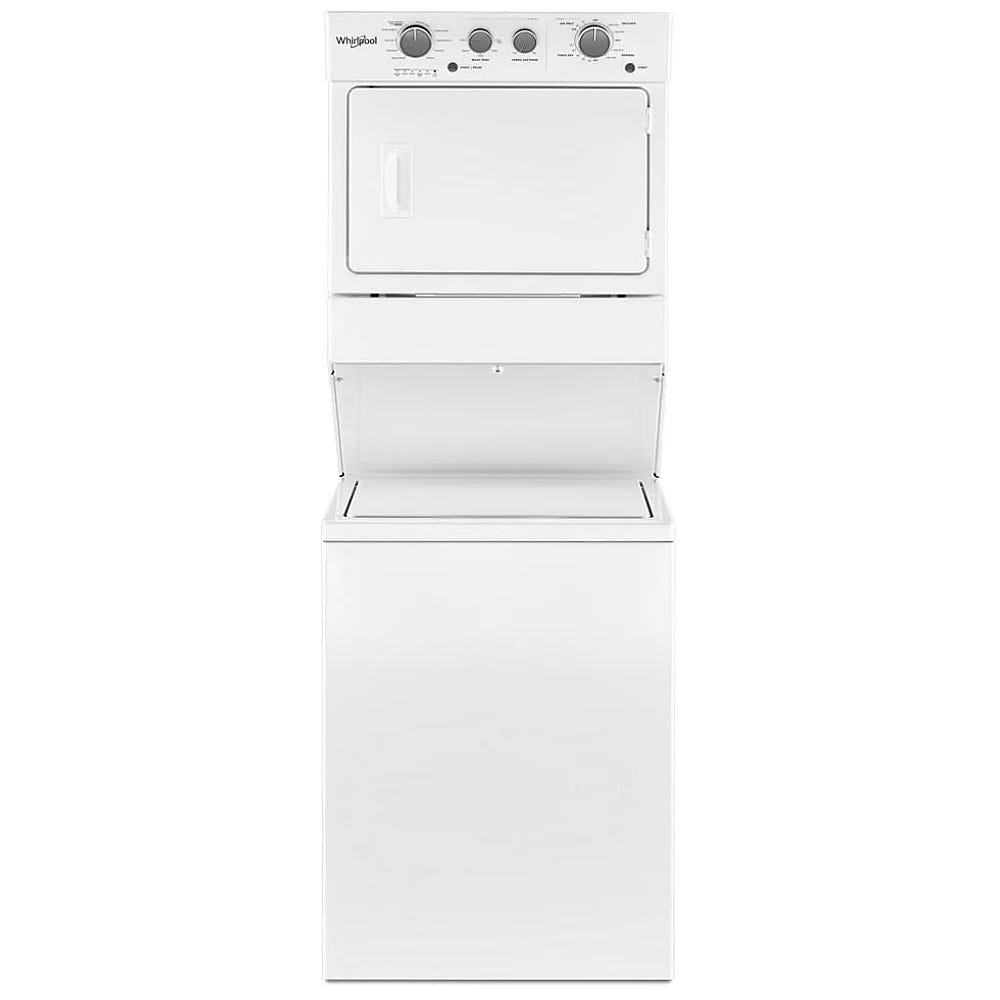 Whirlpool WGT4027HW 27 1/4 inch Width Washer & Dryer Set Laundry Center