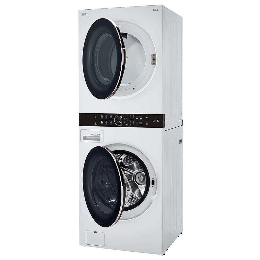 Single Unit Front Load LG WashTower™ with Centre Control™ 5.2 cu. ft. Washer and 7.4 cu. ft. Electric Dryer WKE100HWA