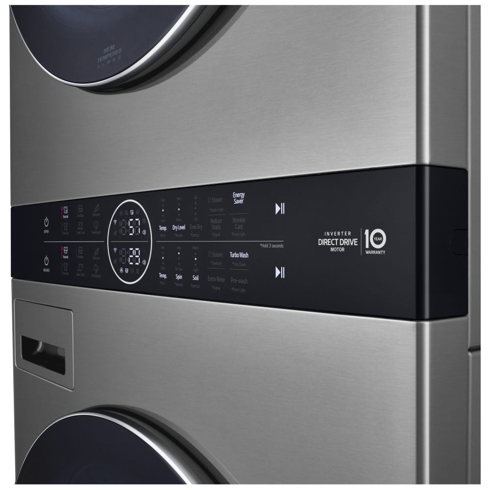 Single Unit Front Load LG WashTower™ with Centre Control™ 5.2 cu. ft. Washer and 7.4 cu. ft. Electric Dryer WKEX200HVA