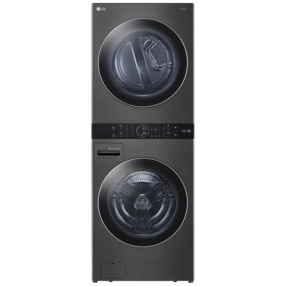 Single Unit Front Load LG WashTower™ with Centre Control™ 5.2 cu. ft. Washer and 7.4 cu. ft. Gas Dryer WKGX201HBA