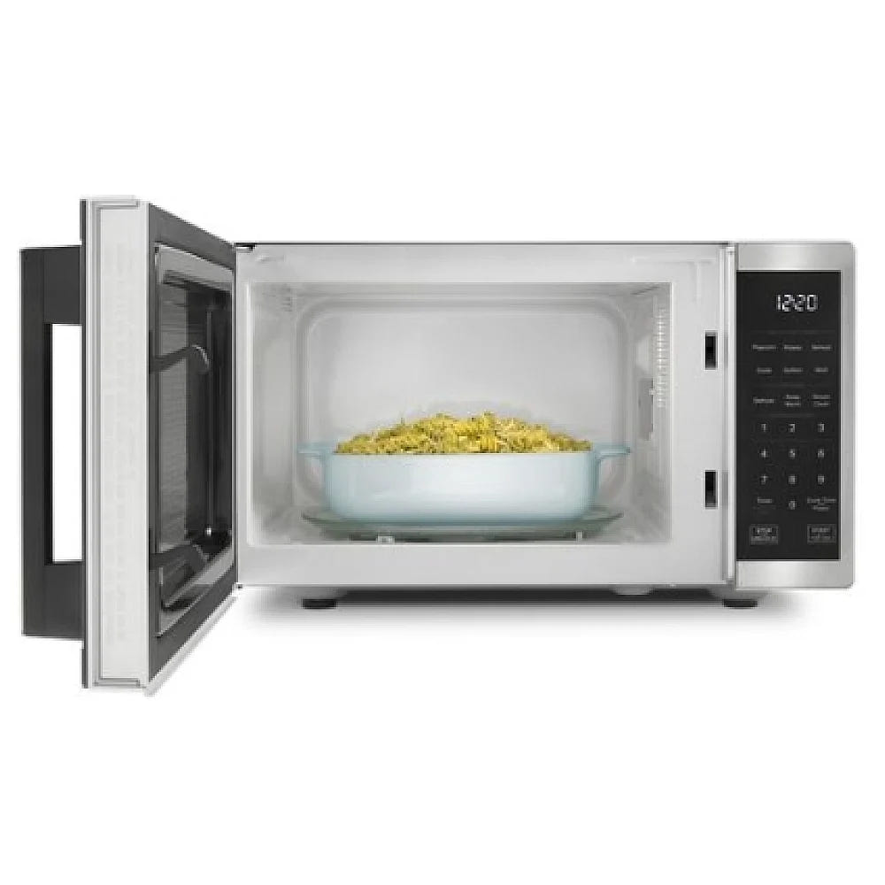 Whirlpool WMCS3019RS Countertop Microwave, 20 inch Exterior Width, 0.9 cu. ft. Capacity, 11.06 inch Height, st colour