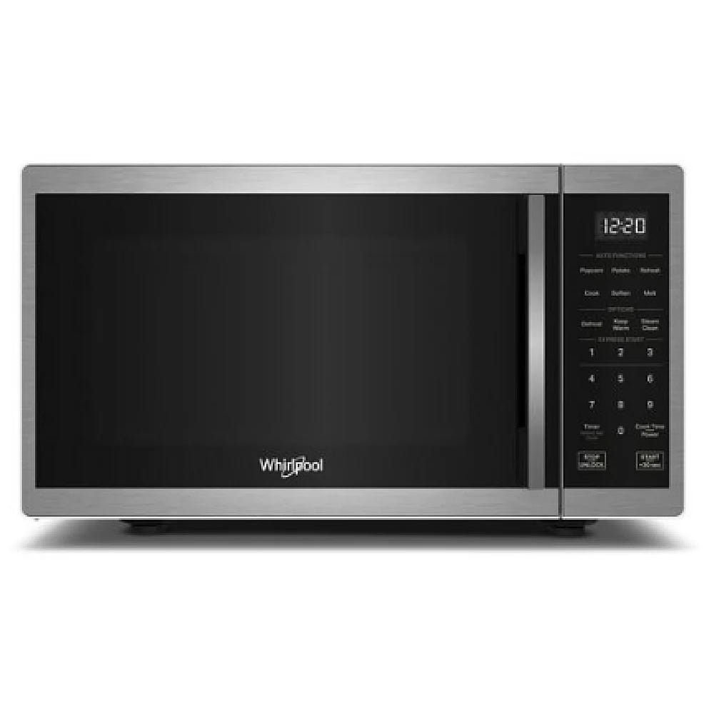 Whirlpool WMCS3019RS Countertop Microwave, 20 inch Exterior Width, 0.9 cu. ft. Capacity, 11.06 inch Height, st colour