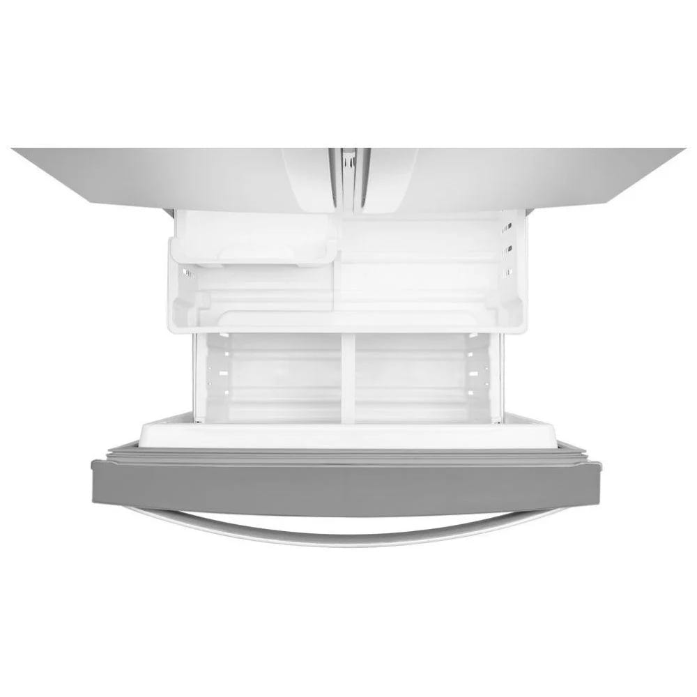 Whirlpool WRF560SMHZ 法式门冰箱,30 英寸宽,19.7 立方英尺容量,制冰机(位于冷冻室),不锈钢颜色