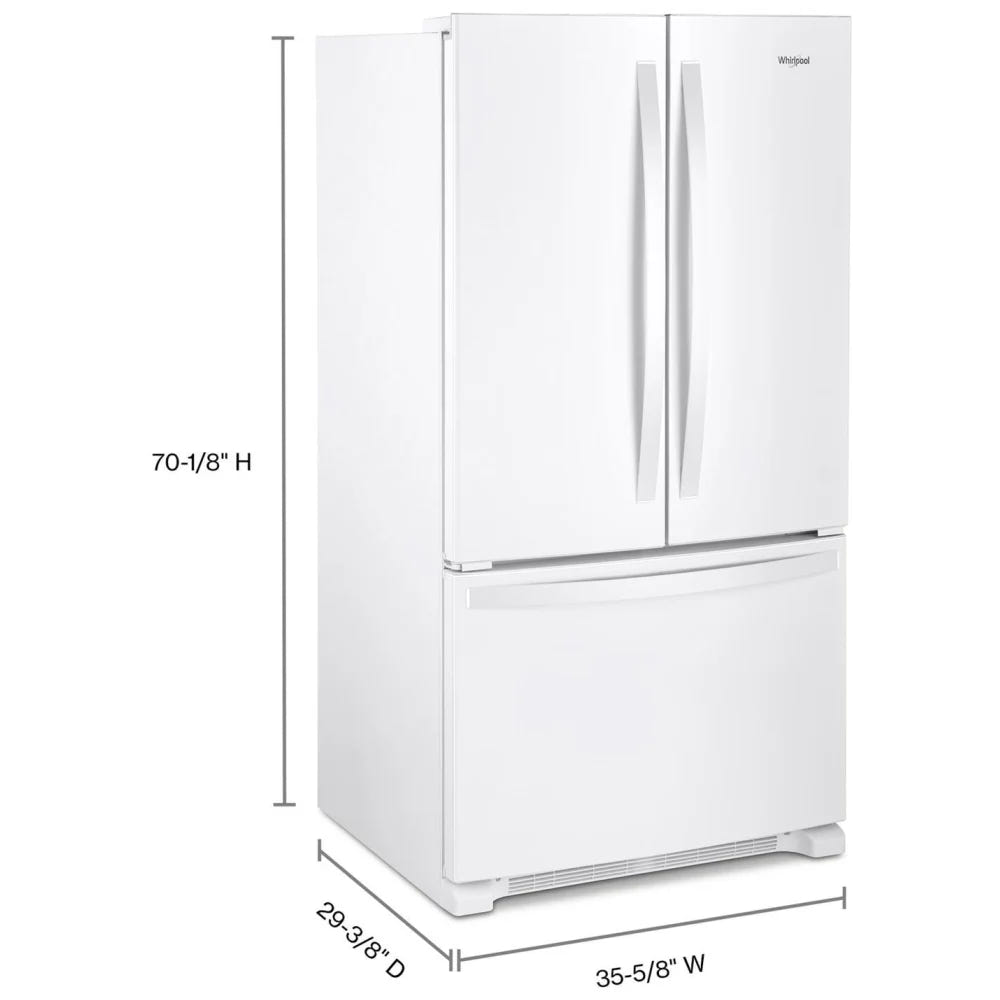 Whirlpool WRFF3036RW French Door Refrigerator