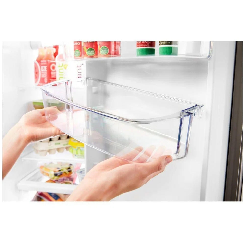 Whirlpool WRS571CIHZ Side by Side Refrigerator, 36 inch Width, Counter Depth, 20.5 cu. ft. Capacity, Water Dispenser (Exterior), Ice Dispenser (Thru Door), Stainless Steel colour