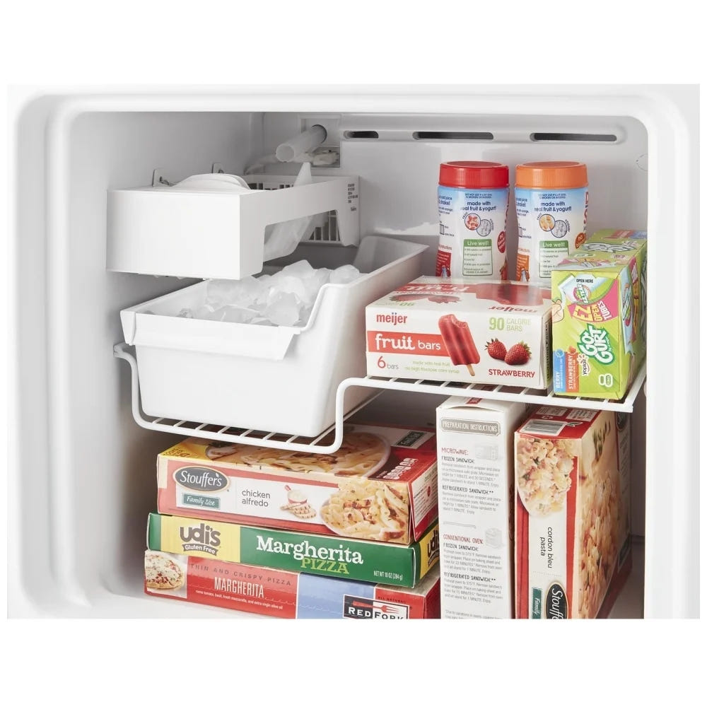 Whirlpool WRT312CZJW Top Freezer Refrigerator, 24 inch Width, 11.6 cu. ft. Capacity, Optional Ice Maker (Special Order), Counter Depth, White colour