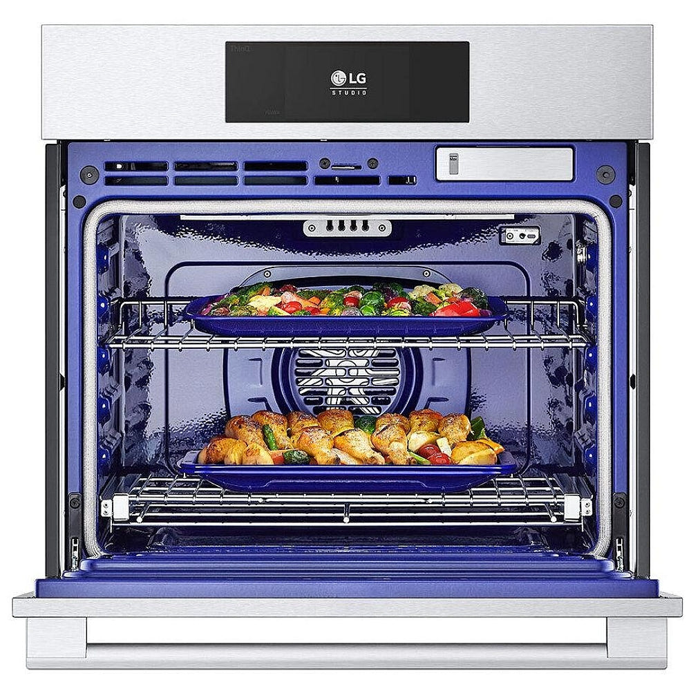LG STUDIO 4.7 cu. ft. Smart InstaView® Electric Single Built-In Wall Oven with Air Fry & Steam Sous Vide WSES4728F