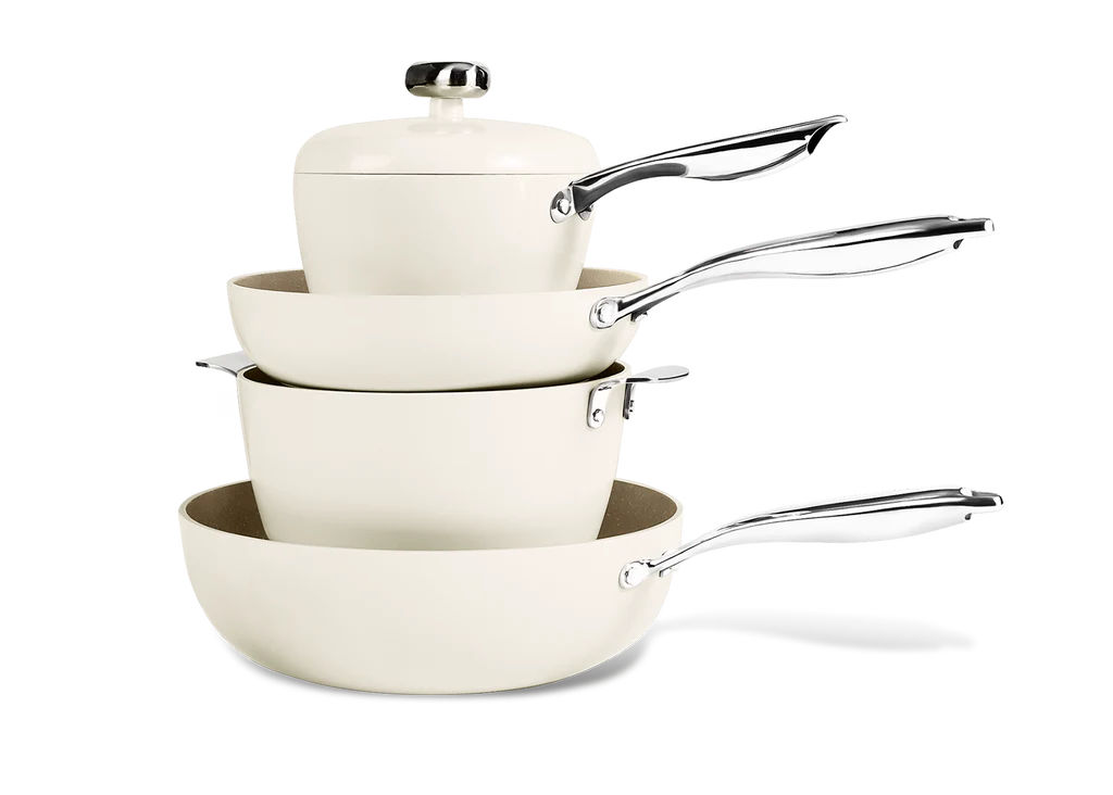 Velosan Pebble Series 8Pcs Nonstick Cookware Set
