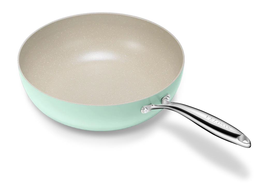 Velosan Pebble Series Nonstick 12.5'' Wok With Lid