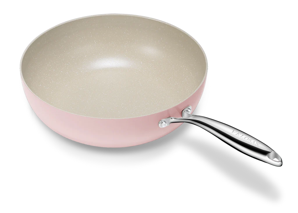Velosan Pebble Series Nonstick 12.5'' Wok With Lid