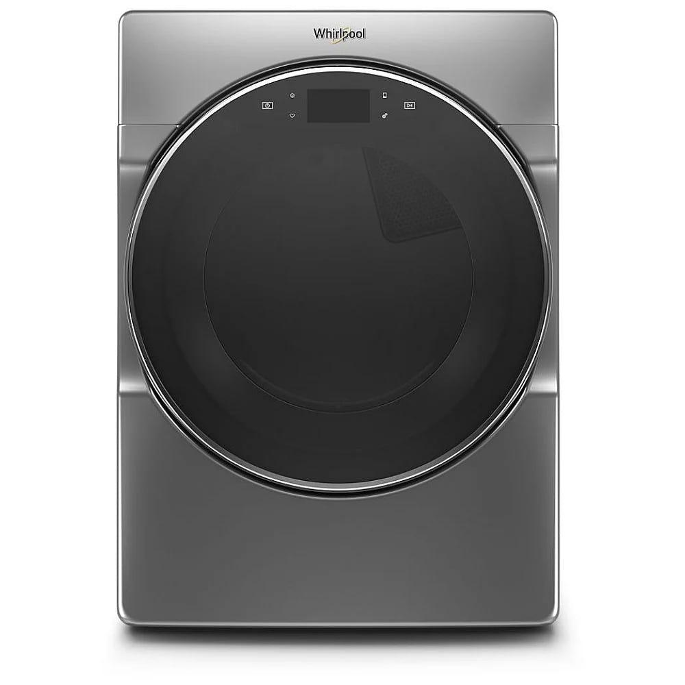 Whirlpool YWED9620HC Electric Dryer, 27 inch Width, 7.4 cu. ft. Capacity, Steam Clean, 5 Temperature Settings, Stackable, Steel Drum, Wifi Enabled, Grey colour