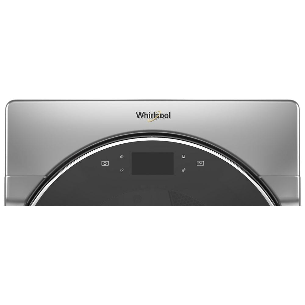 Whirlpool YWED9620HC Electric Dryer, 27 inch Width, 7.4 cu. ft. Capacity, Steam Clean, 5 Temperature Settings, Stackable, Steel Drum, Wifi Enabled, Grey colour