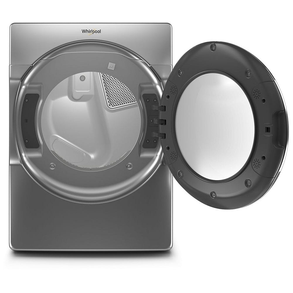 Whirlpool YWED9620HC Electric Dryer, 27 inch Width, 7.4 cu. ft. Capacity, Steam Clean, 5 Temperature Settings, Stackable, Steel Drum, Wifi Enabled, Grey colour