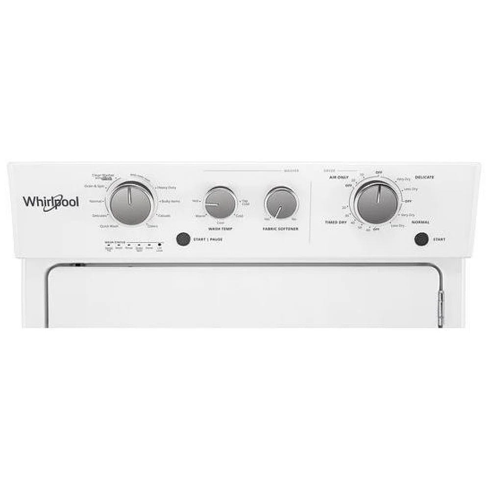 Whirlpool YWET4027HW 27 1/4 inch Width Washer & Dryer Set