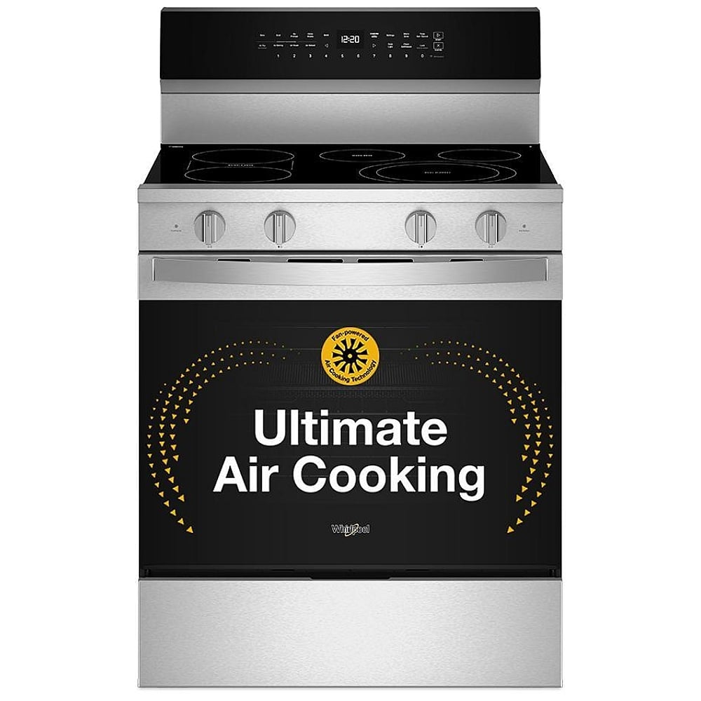 Whirlpool YWFES7030SZ Electric Range, 5.3 cu. ft. Capacity, 30 inch Exterior Width, True Convection, 5 Burners