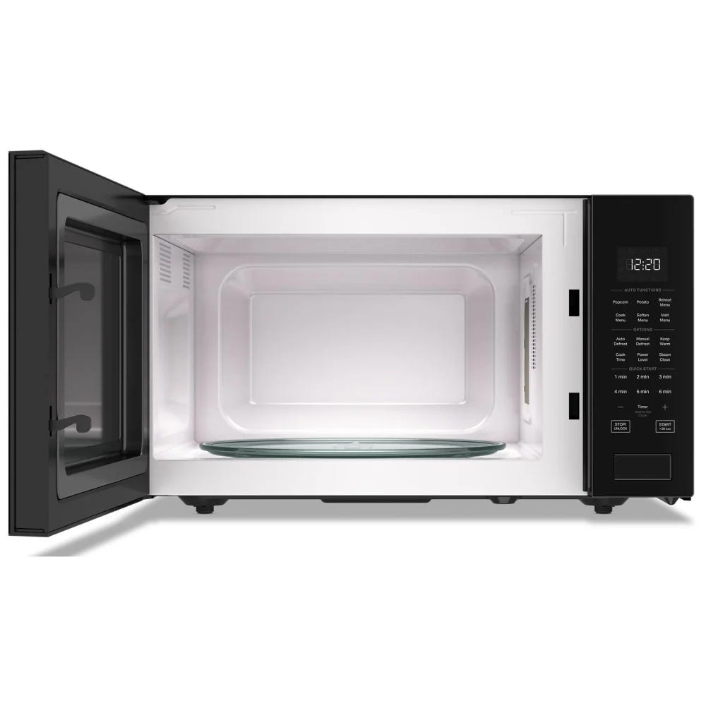 Whirlpool YWMCS7022RB Countertop Microwave, 1.6 cu. ft. Capacity, 1,100 W Watts, 12.25 inch Height, Black colour