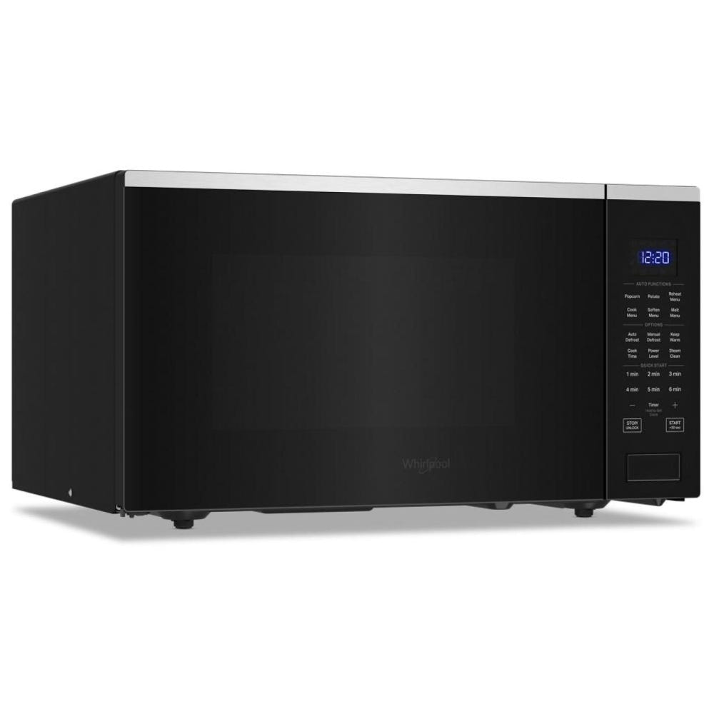 Whirlpool YWMCS7022RS Countertop Microwave, 1.6 cu. ft. Capacity, 1,100 W Watts, 12.25 inch Height, Stainless Steel colour