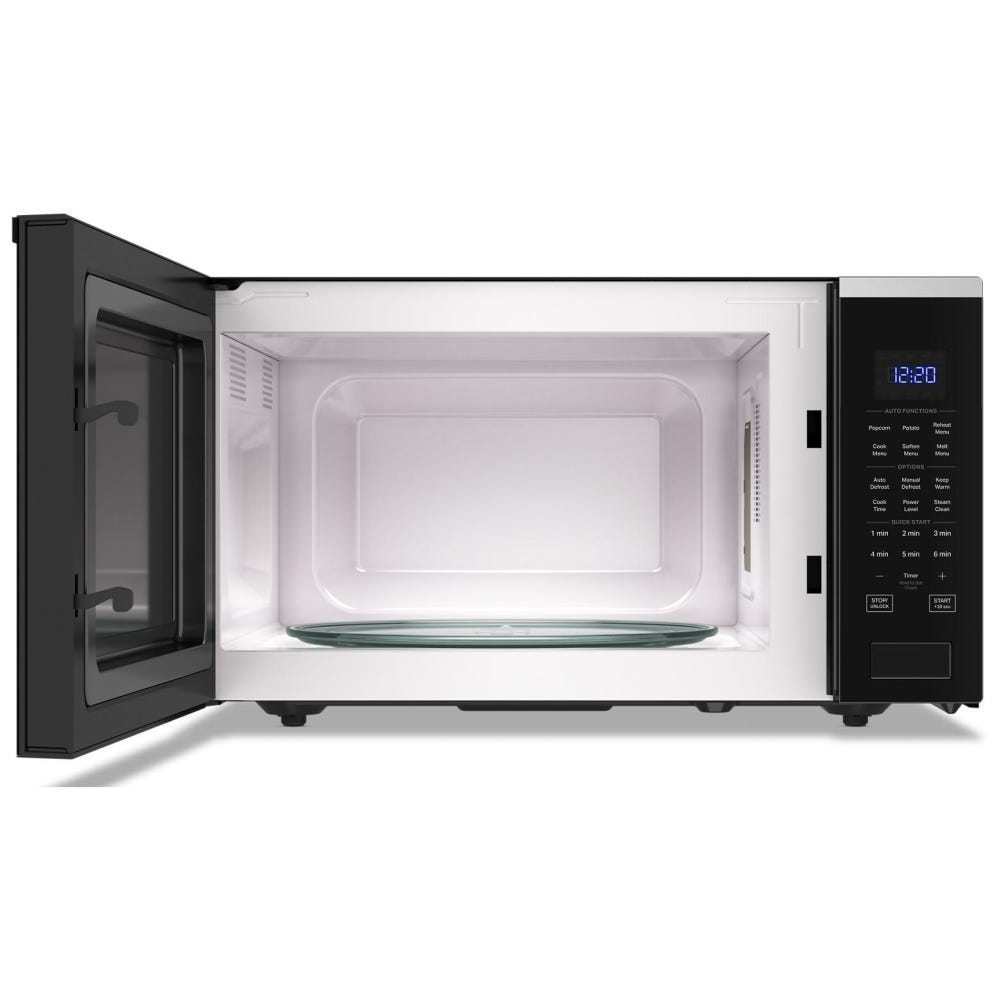 Whirlpool YWMCS7022RS Countertop Microwave, 1.6 cu. ft. Capacity, 1,100 W Watts, 12.25 inch Height, Stainless Steel colour