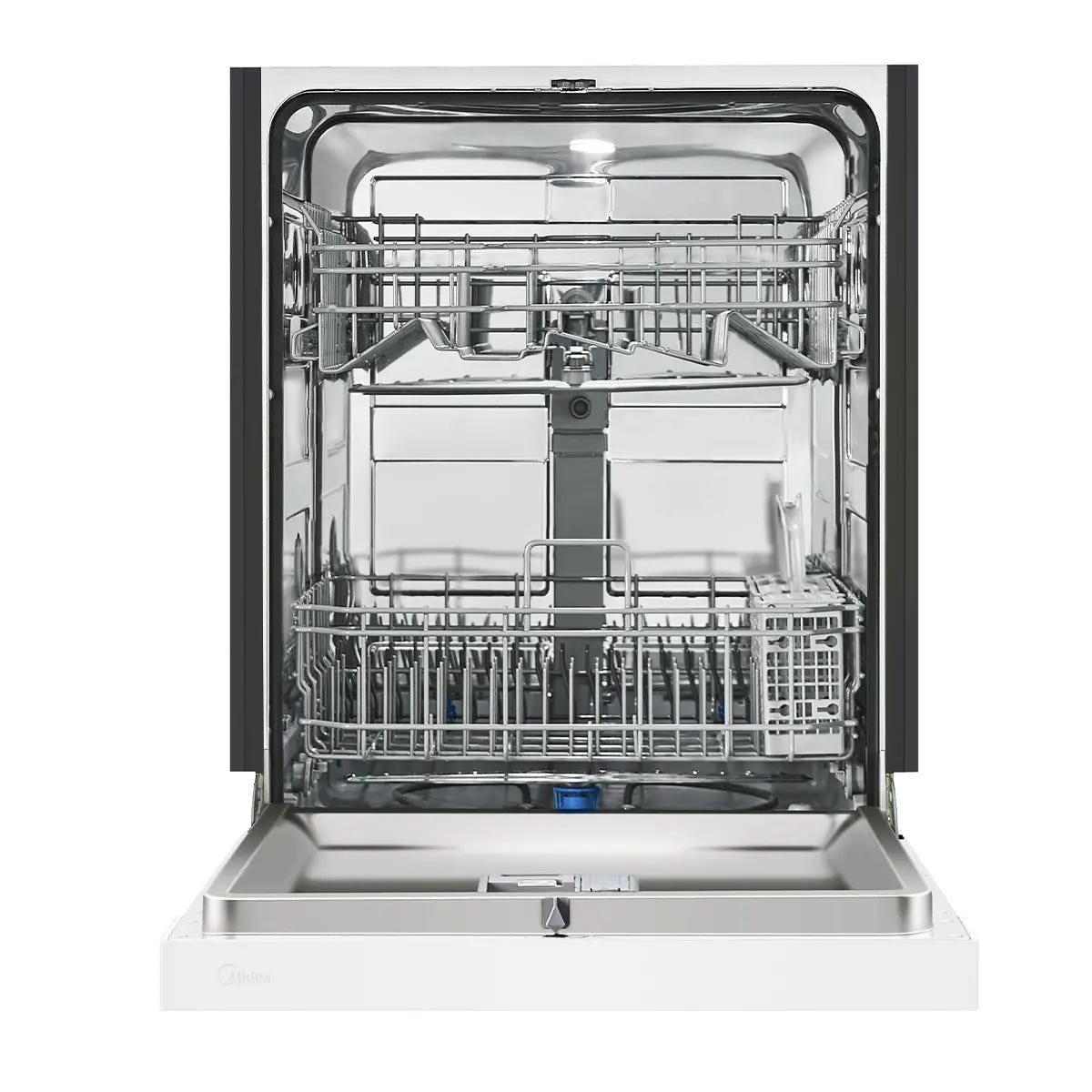 Midea MDF24P2BWW 24” Front Control Hybrid Tub Dishwasher in White