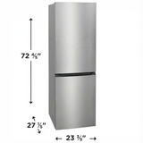Vesta Nunavut 24" Bottom Freezer Refrigerator, Stainless steel colour