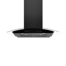 Amsterdam 800CFM 36'' Black Stainless Steel Wall Mount Range Hoods