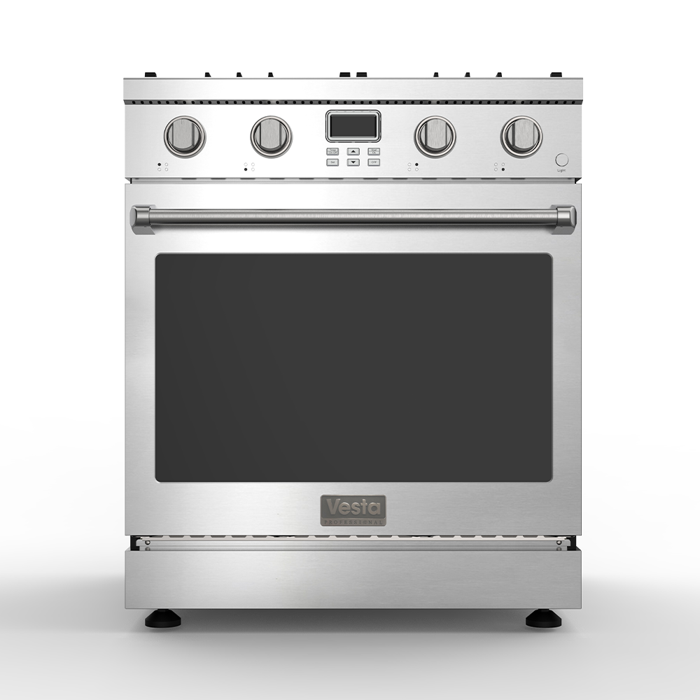 Alberta 30'' Stainless Steel Professional Freestanding Full Gas Range