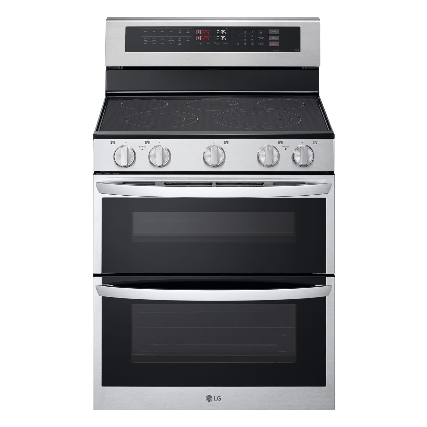 7.3 立方英尺电动双烤箱独立式炉灶，配备 ProBake Convection® 和 Air Fry LDEL7324SE