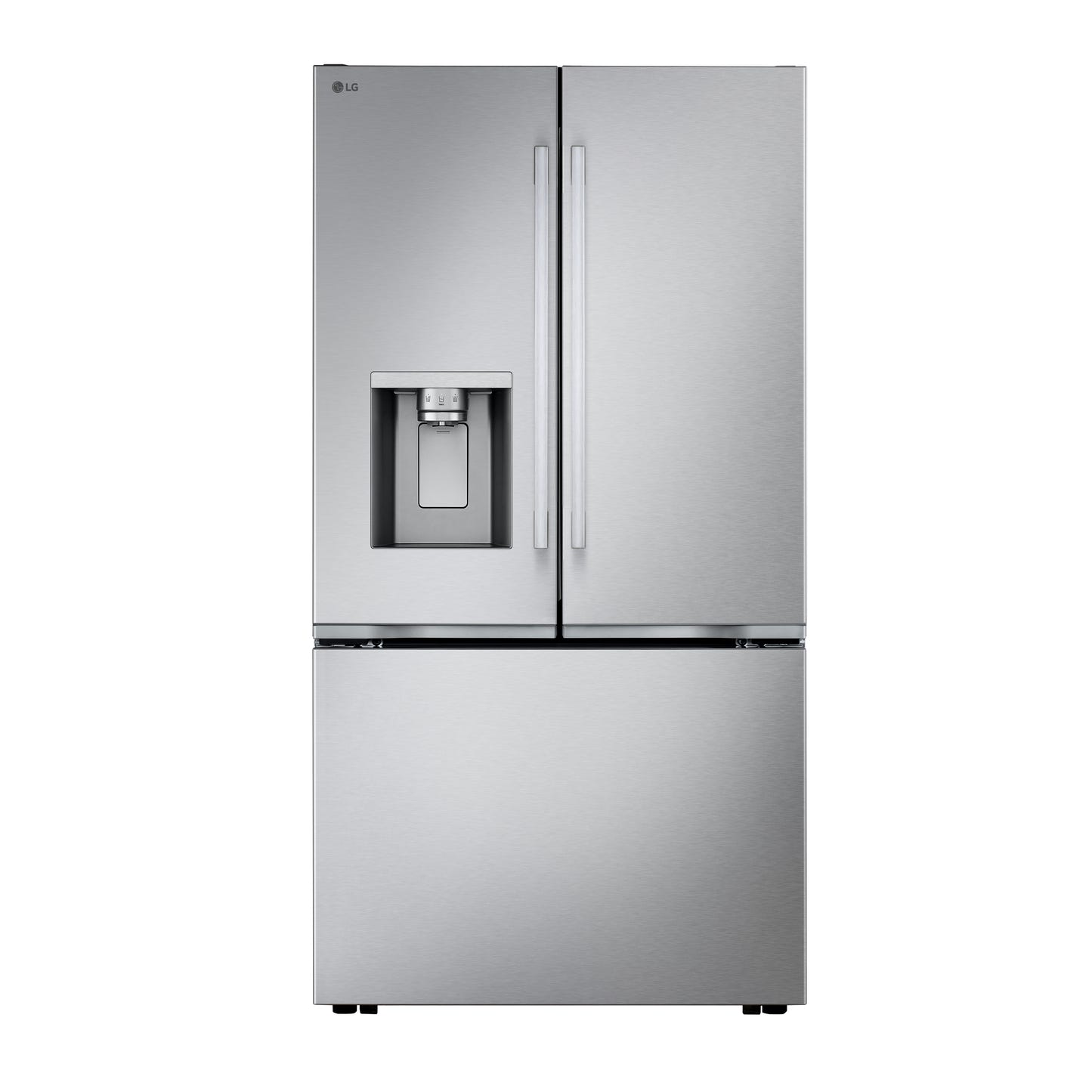 LG LF24Z6530S Bottom Freezer Counter Depth French Door Built In Refrigerator