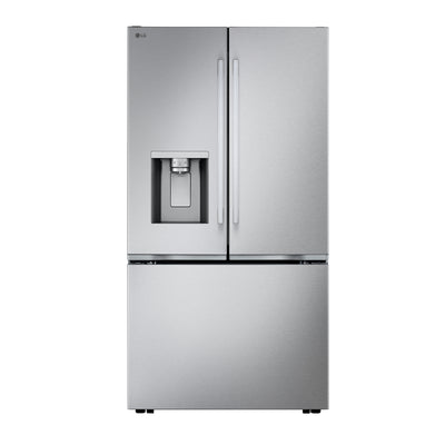 LG LF24Z6530S Bottom Freezer Counter Depth French Door Built In Refrigerator