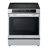 LG LSIL6332FE 6.3 cu. ft. Smart Induction Slide-in Range with Convection and Air Fry front view (light off)