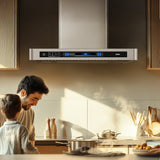 Hamburg 1000CFM 30'' Stainless Steel Wall Mount Voice Control DC Motor Range Hoods