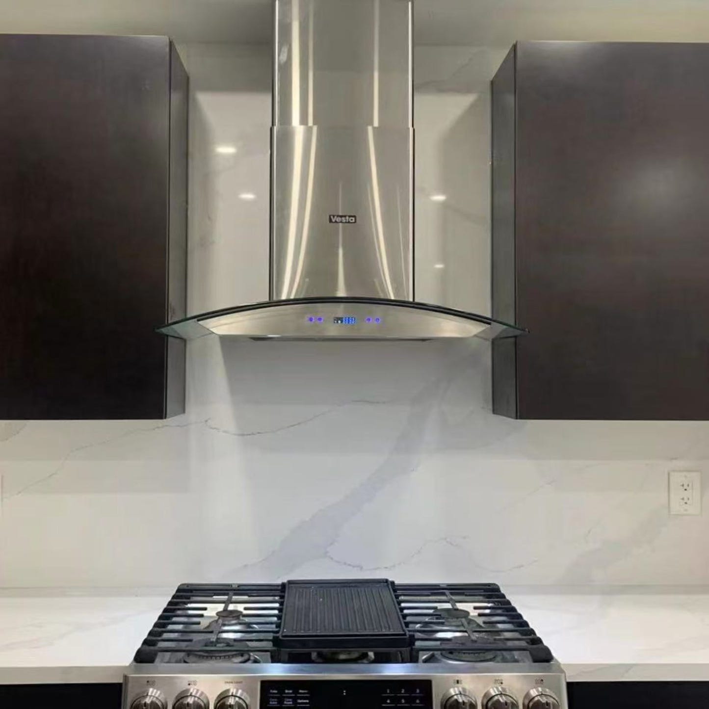 36" Vesta Berlin 900 CFM Wall Mount Range Hood in Stainless Steel