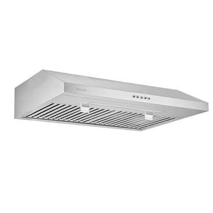 30" Vesta Charlotte 500 CFM Under Cabinet Range Hood in Stainless Steel