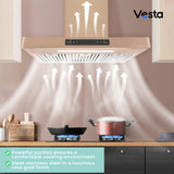 Vesta Copenhagen 30" 800 CFM Stainless Steel Wall Mount Range Hood