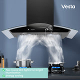 Amsterdam 800CFM 36'' Black Stainless Steel Wall Mount Range Hoods