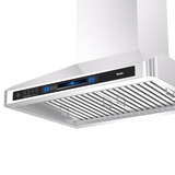 Munich 1000CFM 30'' Stainless Steel Wall Mount Voice Control DC Motor Range Hoods