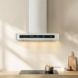 Hamburg 1000CFM 30'' Stainless Steel Wall Mount Voice Control DC Motor Range Hoods