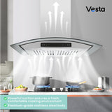 Amsterdam 800CFM 30'' Stainless Steel Wall Mount Range Hoods