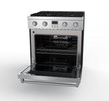 Alberta 30'' Stainless Steel Professional Freestanding Full Gas Range