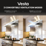 Vesta CINCINNATI 30" White Under Cabinet Range Hood