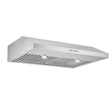 Vesta Charlotte 500 CFM Under Cabinet Range Hood in Stainless Steel