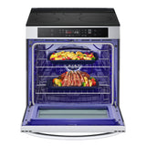 LG LSIL6332FE 6.3 cu. ft. Smart Induction Slide-in Range with Convection and Air Fry front open view food 2