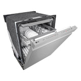 LG Smart Top Control Dishwasher with QuadWash Pro and 1-hour Wash & Dry LDPH5554S - 24" Built-In Dishwasher with WiFi Enabled, Stainless Steel Finish, and 9 Wash Cycles